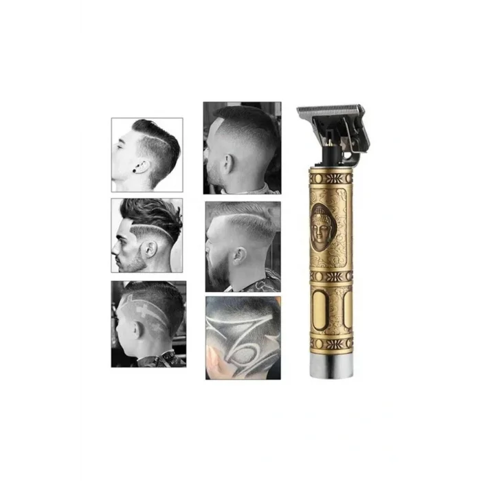 Genel Ürün Yeni Nesil T-başlıklı Profesyonel Sakal, Bıyık, Ense Için Şarjlı Kablosuz Tıraş Makinesi