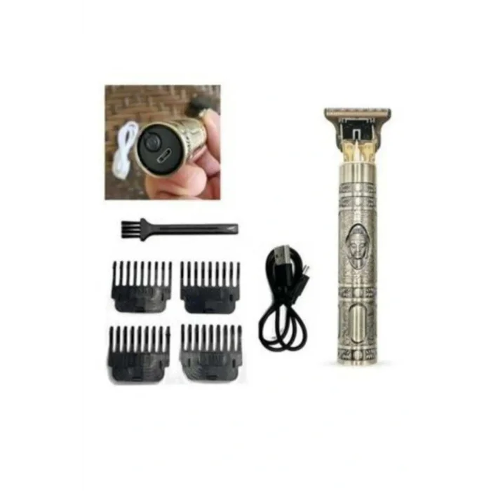 Genel Ürün Yeni Nesil T-başlıklı Profesyonel Sakal, Bıyık, Ense Için Şarjlı Kablosuz Tıraş Makinesi