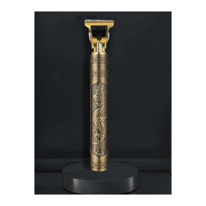 Kol Saati Islak ve Kuru Antika Görünümlü Nostalji Şarj Edilebilir Metal Saç Sakal Traş Makinesi Power 3 Saat