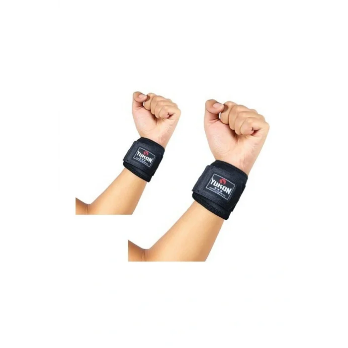 Genel Ürün Neopren Ayarlanabilir El Bilekliği Dura-strong Bileklik Çiftli Siyah