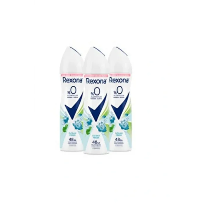 Kol Saati Sprey Deodorant Ocean Fresh 48 Saat Koruma 150 ml X3