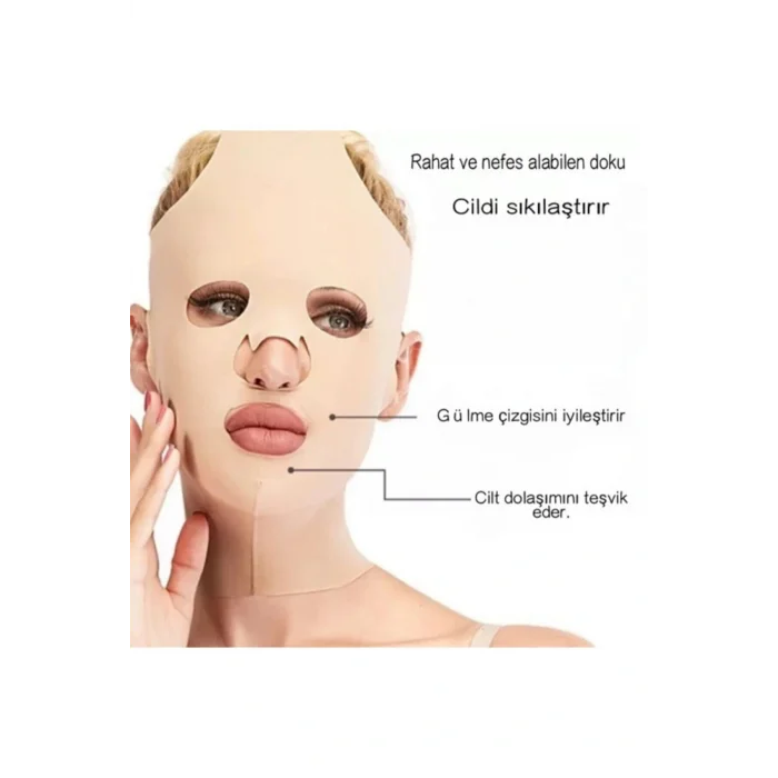 Genel Ürün Tüm Yüz Şekillendirme / Kırışık Karşıtı / V Yüz Hattı - Lift Up Band / Yüz Korsesi/yüz Germe Maskes