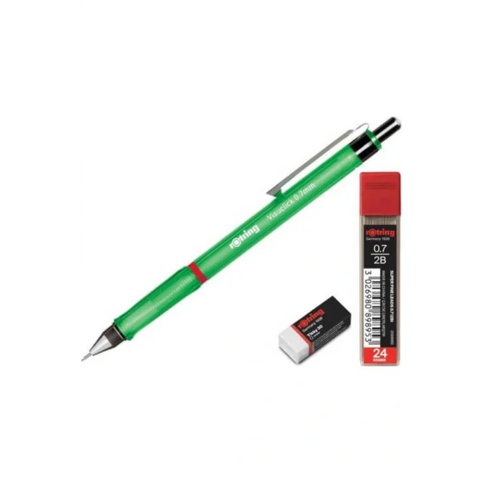 Genel Ürün Visuclick Versatil Kalem Okul Seti Yeşil 0.7 Mm RO-VK07