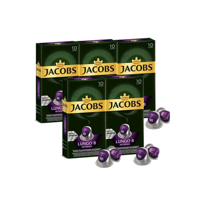 Genel Ürün Karton Bardak 40 Adet Yanında Lungo 8 Classic Kapsül Kahve 10 Adet X 5 Paket