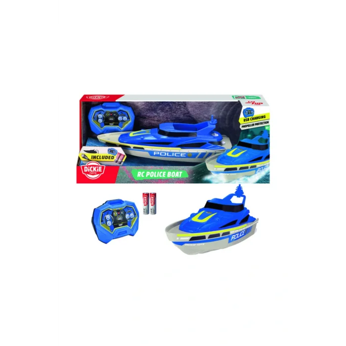 Genel Ürün Dickie Rc Police Boat