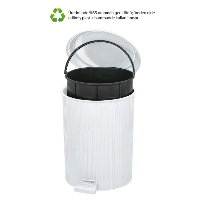 Genel Ürün Nostalji Pedallı Çöp Kovası: 20 Litre