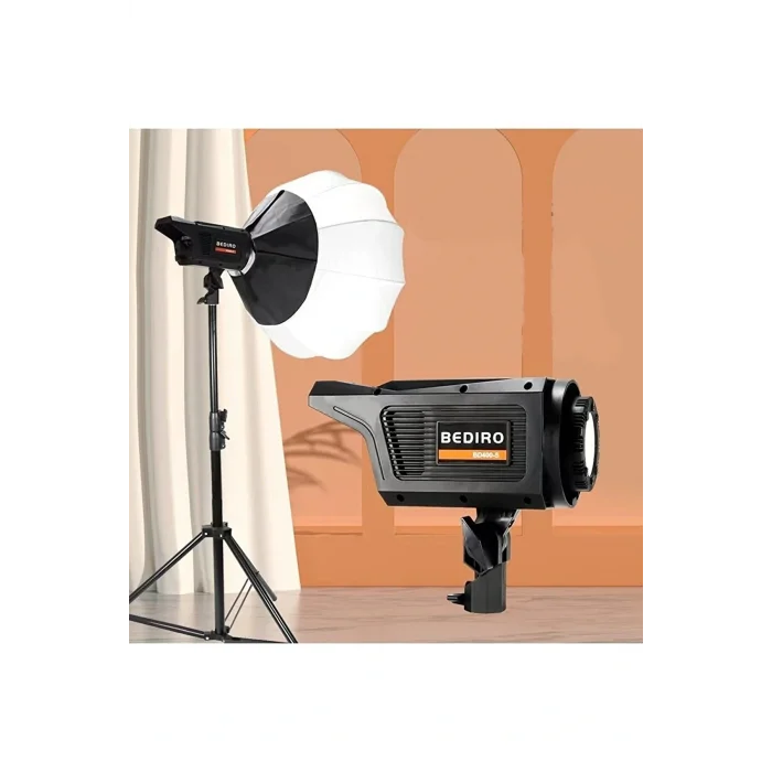 Lamba Fotoğraf Stüdyosu Led Sürekli Video Işığı Lambası 65 Cm Bowens Fener Tarzı Softbox 210 Cm