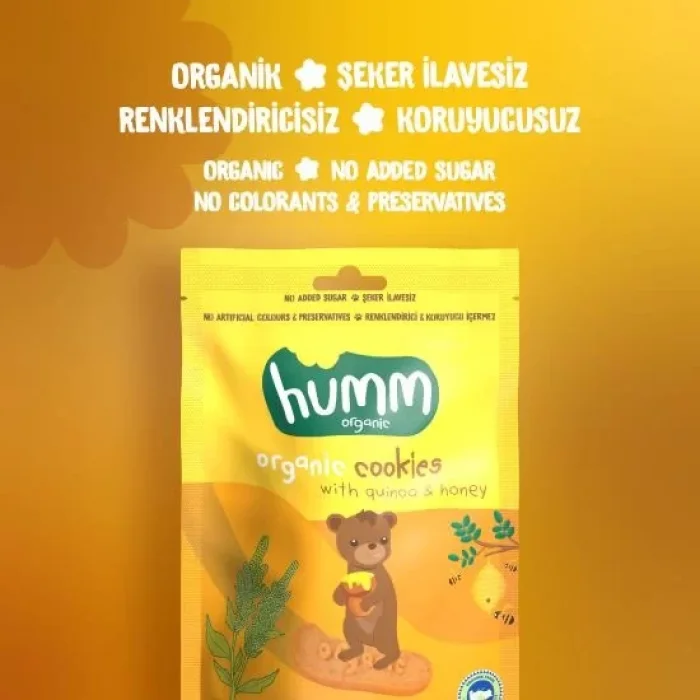 BUĞZ Humm Organik Ballı ve Kinoalı Kurabiye 6lı Set