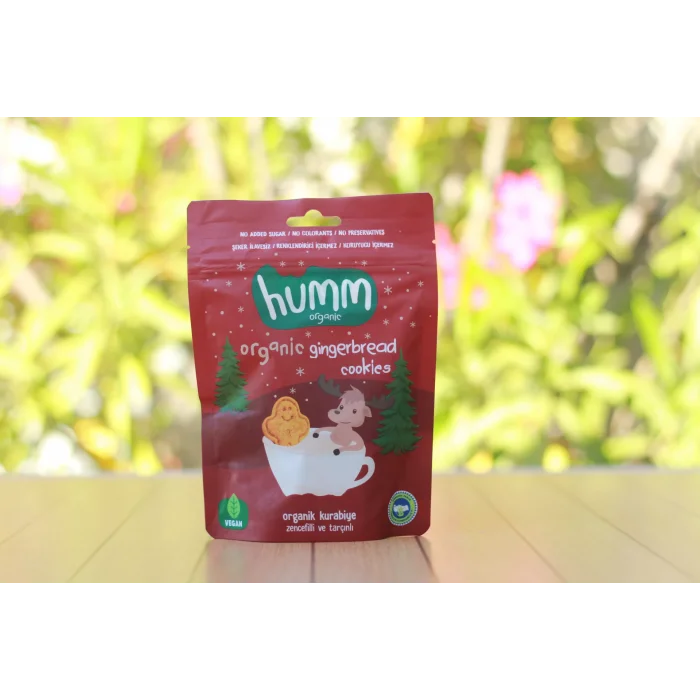 BUĞZ Humm Organik Vegan Zencefilli ve Tarçınlı Kurabiye
