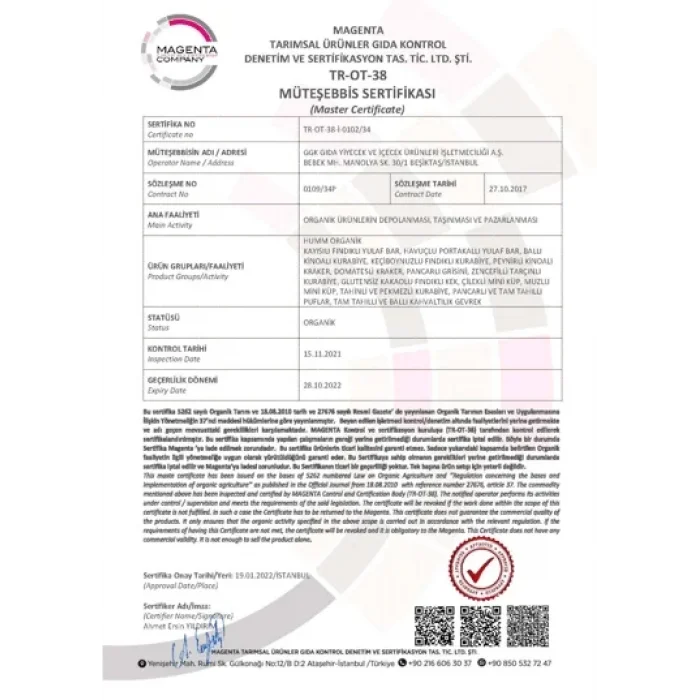 BUĞZ Humm Organik Vegan Zeytinli Grissini (55 gr)