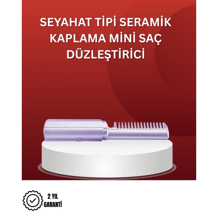 Isıtmalı Saç Düzleştirici Fırça – Kablosuz ve Hafif Tasarım
