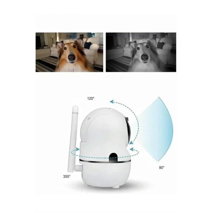 Kablosuz Wifi Destekli Akıllı Güvenlik Kamerası Hareket Sensörlü (Kopya)