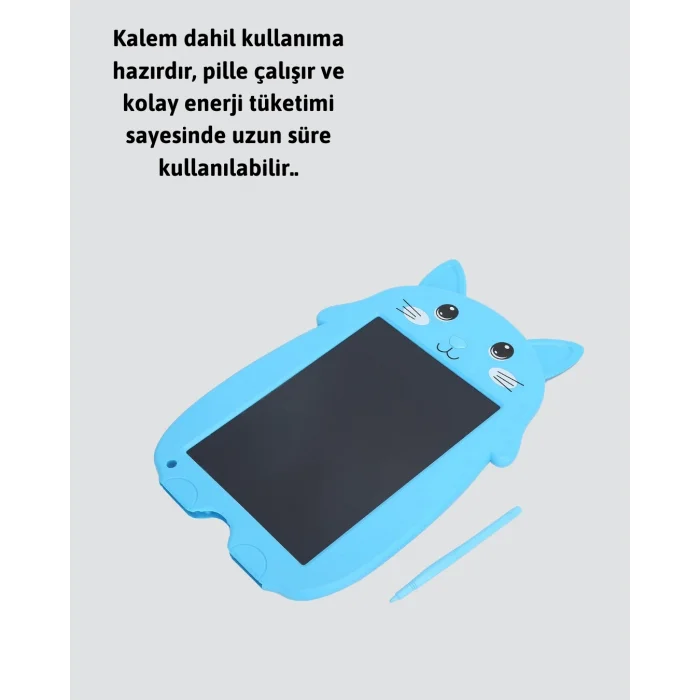 Kağıt Benzeri LCD Yazı Tableti | Tek Tuşla Silme ve Uzun Pil Ömrü