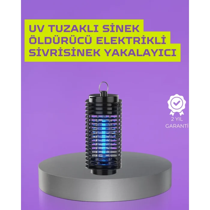 Kapalı ve Açık Alanlarda Etkili Elektrikli Sivrisinek Katili – UV Işıklı Tuzak