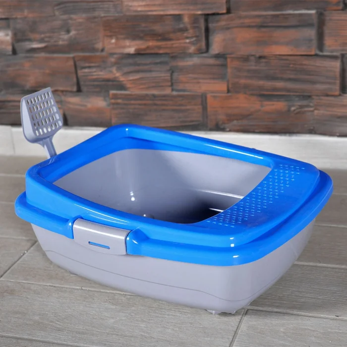 Karamel Pet Izgaralı Açık Kedi Tuvaleti Çeşitli Renklerde + Kürek Hediyeli