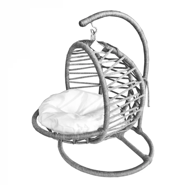 Karamel Pet Kedi Hamağı Minderli Kedi Salıncağı 40*42 cm-62 cm Gri