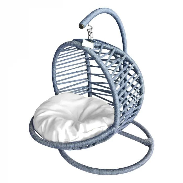 Karamel Pet Kedi Hamağı Minderli Kedi Salıncağı 40*42 cm-62 cm Mavi