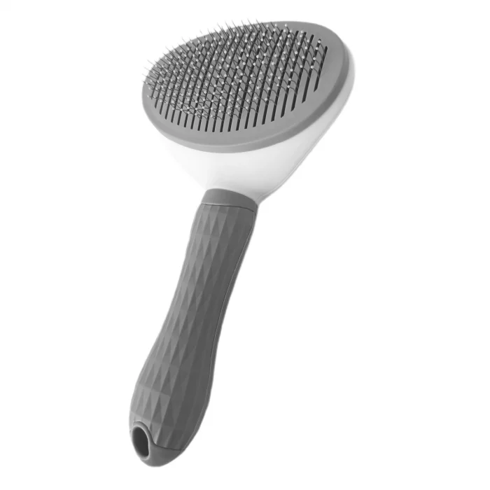 Karamel Pet Kendini Temizleyen Tuşlu Kedi Köpek Tarağı Gri 10 x 20 cm