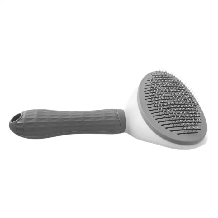 Karamel Pet Kendini Temizleyen Tuşlu Kedi Köpek Tarağı Gri 10 x 20 cm