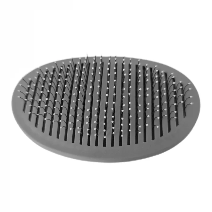 Karamel Pet Kendini Temizleyen Tuşlu Kedi Köpek Tarağı Gri 10 x 20 cm