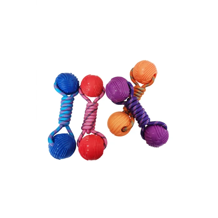 Karamel Pet Örgü Halter Köpek Oyuncak 23 cm  Renkli