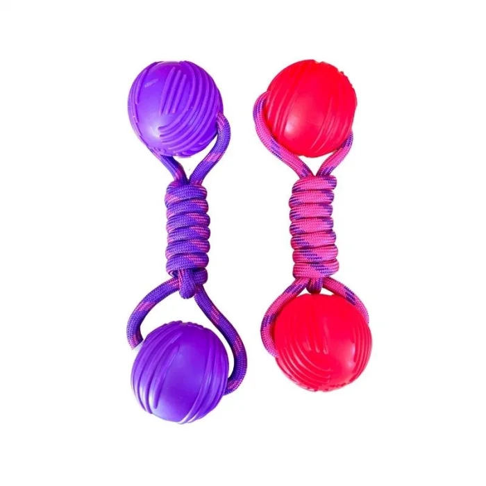 Karamel Pet Örgü Halter Köpek Oyuncak 23 cm  Renkli