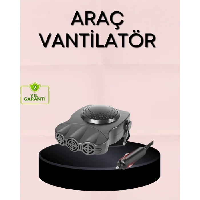 Kışın Isıtıcı Yazın Soğutucu Araç Fanı