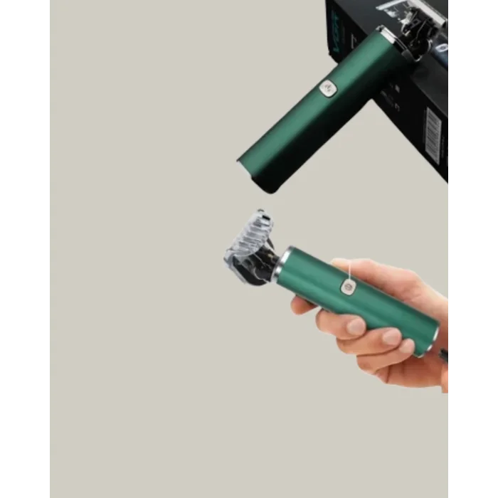 Koyu Yeşil Profesyonel Metal Gövdeli Saç Kesme Makinesi