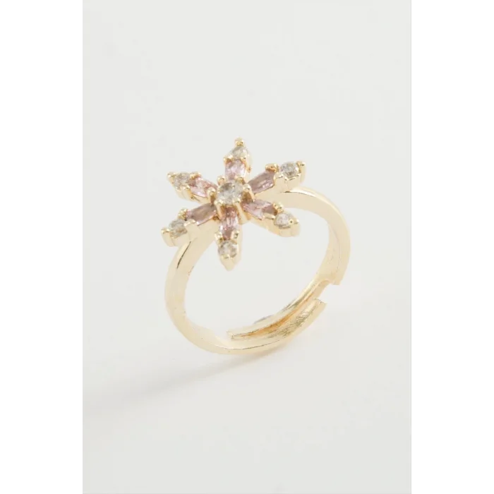 Lotus Zirkon Taşlı Yüzük