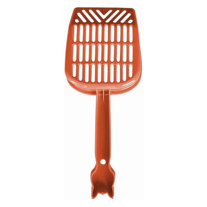 Markapet İnce Elekli Kedi Kumu Küreği Medium 10-25 cm Turuncu