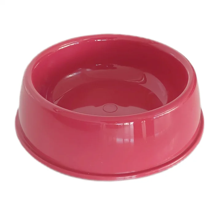 Markapet Kedi Köpek Plastik Mama Ve Su Kabı 20 cm - 200 ml Kırmızı