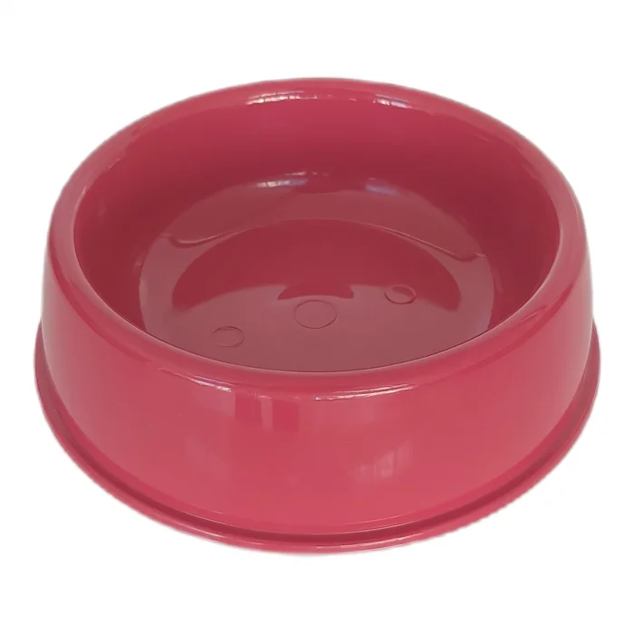 Markapet Kedi Köpek Plastik Mama Ve Su Kabı 20 cm - 200 ml Kırmızı