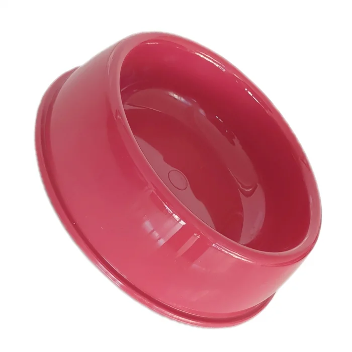 Markapet Kedi Köpek Plastik Mama Ve Su Kabı 20 cm - 200 ml Kırmızı
