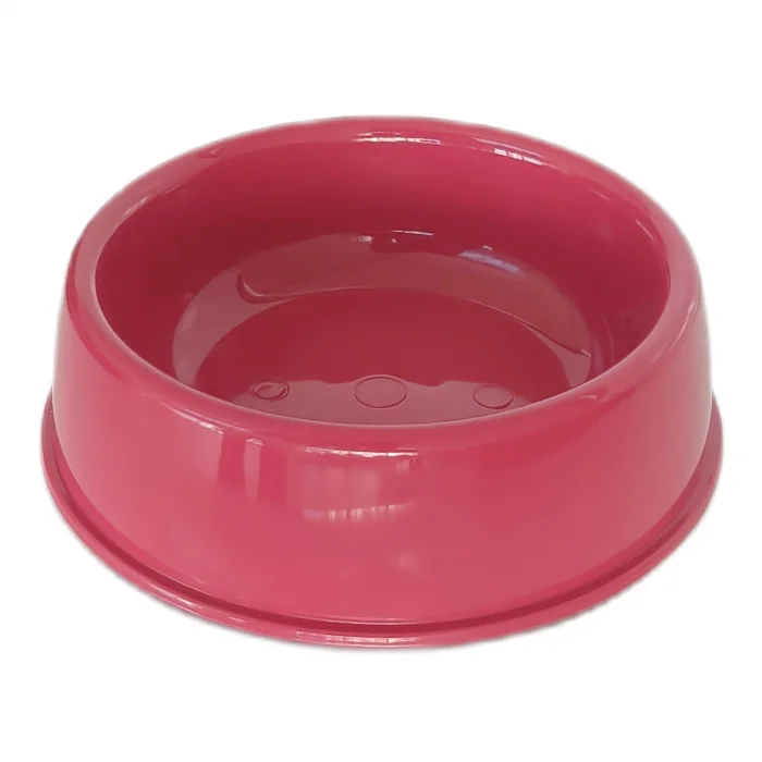 Markapet Kedi Köpek Plastik Mama Ve Su Kabı 20 cm - 200 ml Kırmızı