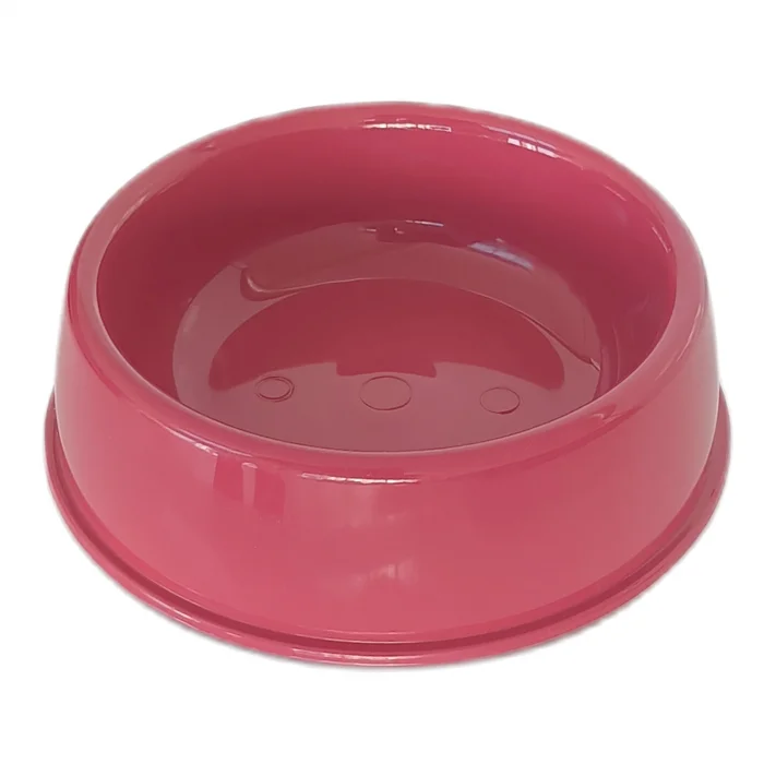 Markapet Kedi Köpek Plastik Mama Ve Su Kabı 20 cm - 200 ml Kırmızı