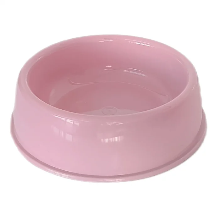 Markapet Kedi Köpek Plastik Mama Ve Su Kabı 20 cm - 200 ml Pembe