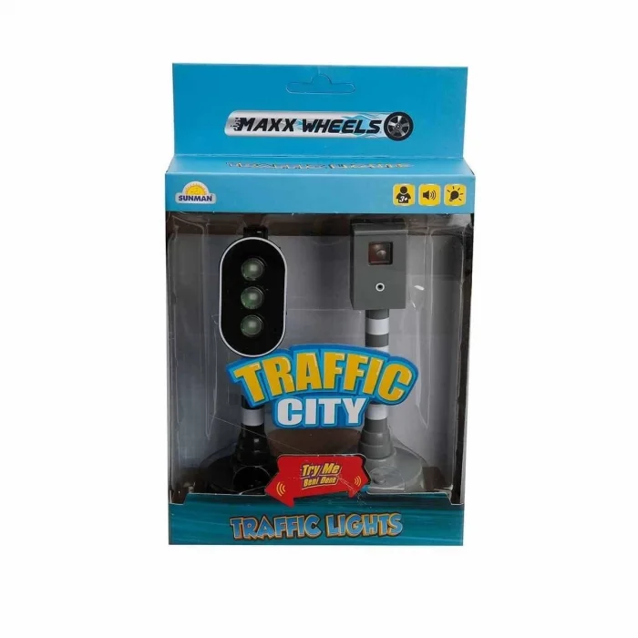 Maxx Wheels Sesli ve Işıklı Trafik Işık Seti