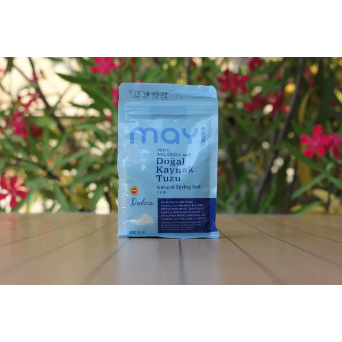 BUĞZ Mayi Tuz Öğütülmüş Sofra Tuzu (İyot İlaveli) 600 gr
