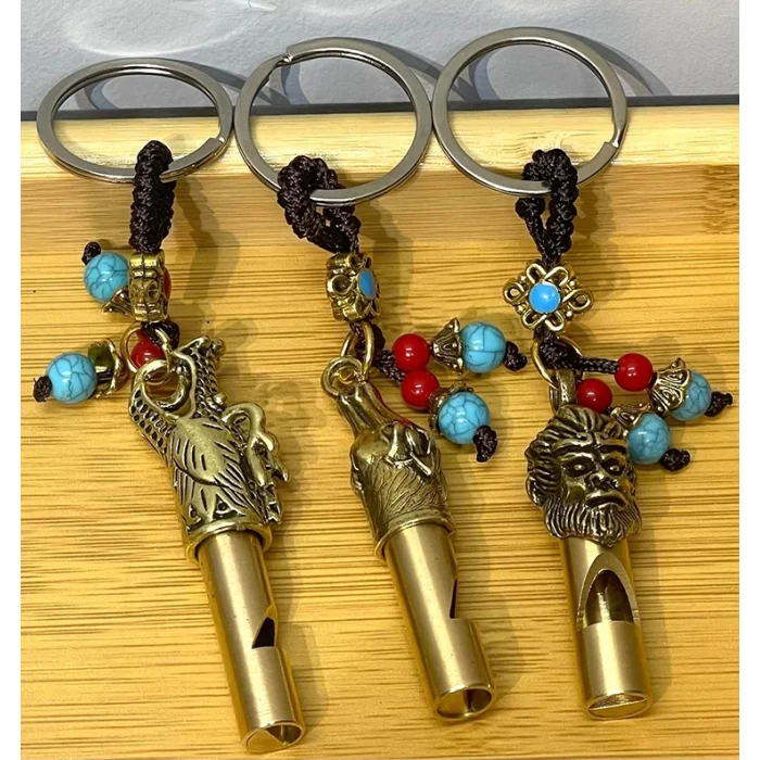 Metal Figürlü Düdük Anahtarlık