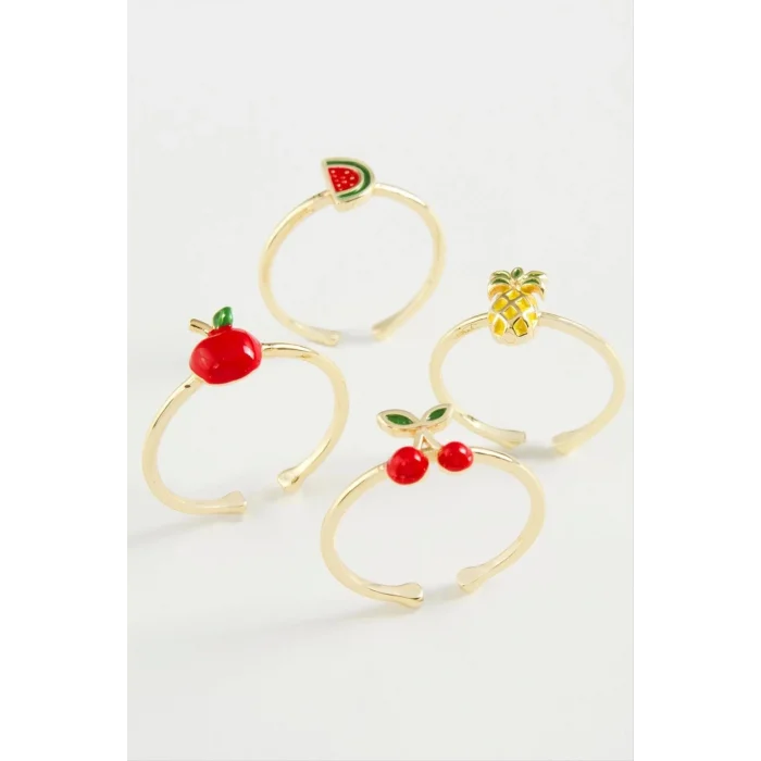 Meyveli Karışık Lüks Eklem Yüzük 1 Adet