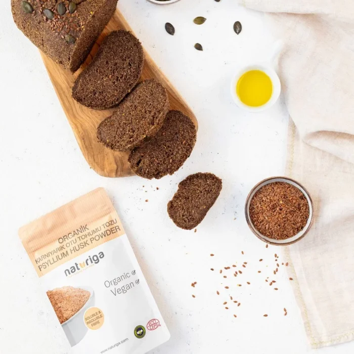 BUĞZ Naturiga Organik Karnıyarık Otu Tohumu Tozu (Psyllium Husk) 100 gr