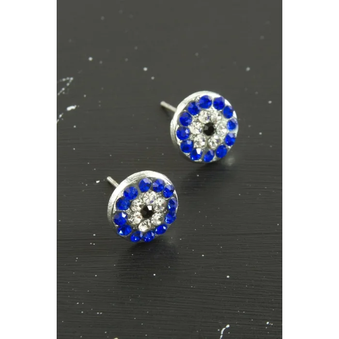 Nazar Taşlı Minik Küpe