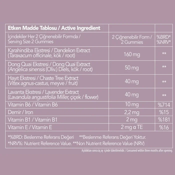 Nutriplus Cycle+ Gummy Çilek & Lime Aromalı 60 Adet