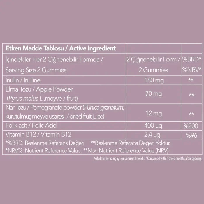 Nutriplus Elma Sirkesi Aromalı Gummy 60 Adet
