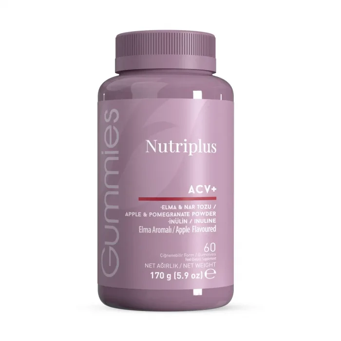 Nutriplus Elma Sirkesi Aromalı Gummy 60 Adet