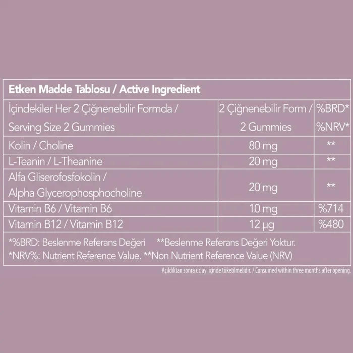 Nutriplus Focus Gummy Şeftali Aromalı 60 Adet