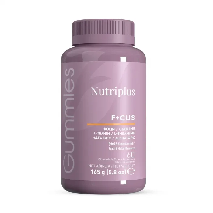 Nutriplus Focus Gummy Şeftali Aromalı 60 Adet