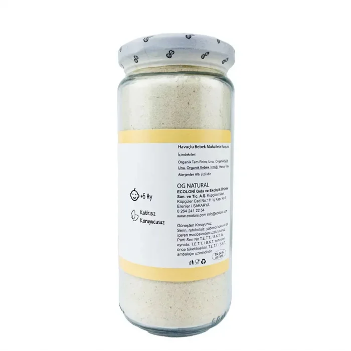 BUĞZ OG Natural Havuçlu Bebek Muhallebi Karışımı +6 Ay (300 gr)