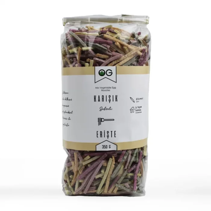 BUĞZ OG Natural Karışık Sebzeli Ev Eriştesi (350 gr)