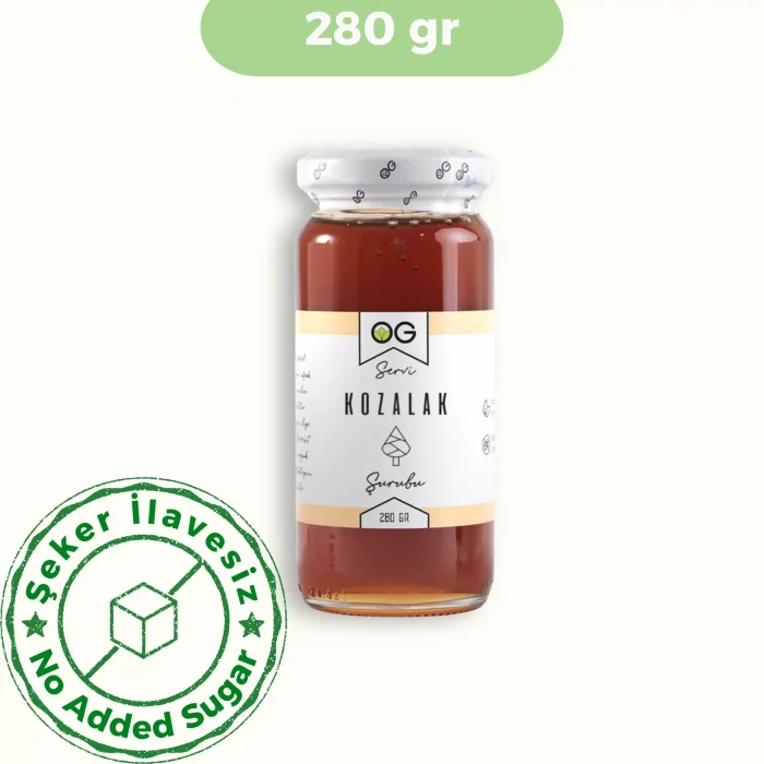 BUĞZ OG Natural Kozalak Şurubu (280 gr) ve İğde ve Çekirdeği Unu (80 gr) 2li Set
